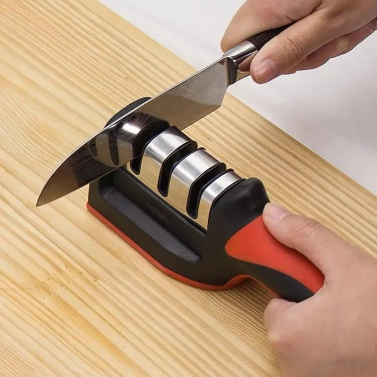 Kitchen Knife Sharpener Adjustable 4 in 1 Manual Knives and Scissor Sharpener Professional Blade Sharpening Tool Sharpener Stone